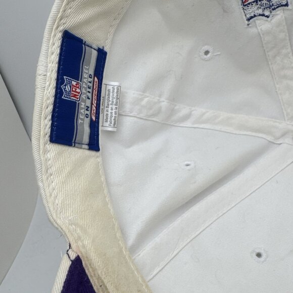 Vintage Reebok Minnesota Vikings Adjustable Strap Hat - Whilte Embroidered SKOL - Picture 5 of 5